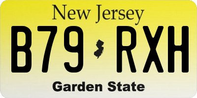 NJ license plate B79RXH