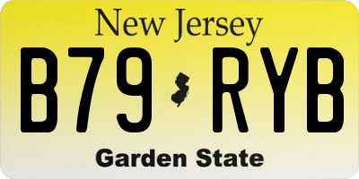 NJ license plate B79RYB