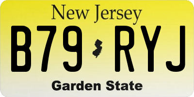 NJ license plate B79RYJ