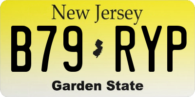 NJ license plate B79RYP