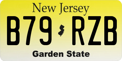 NJ license plate B79RZB