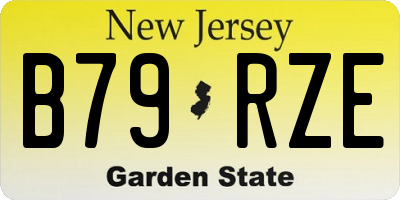 NJ license plate B79RZE
