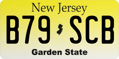NJ license plate B79SCB