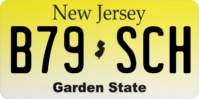 NJ license plate B79SCH
