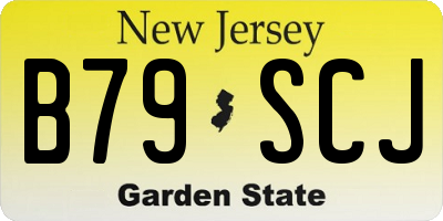 NJ license plate B79SCJ