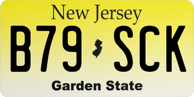 NJ license plate B79SCK