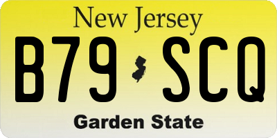 NJ license plate B79SCQ