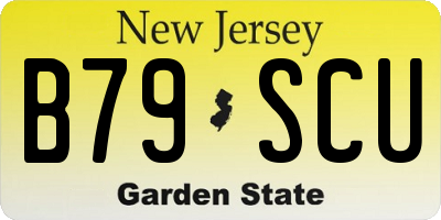 NJ license plate B79SCU