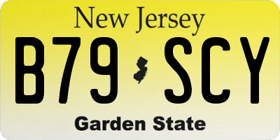 NJ license plate B79SCY