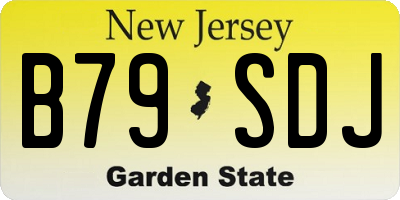 NJ license plate B79SDJ