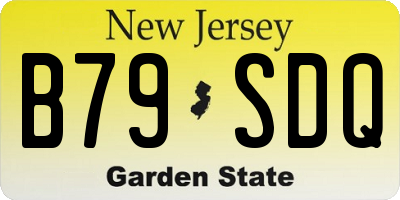 NJ license plate B79SDQ