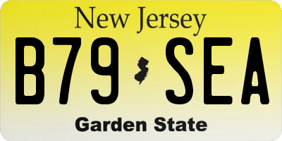 NJ license plate B79SEA
