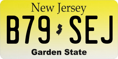 NJ license plate B79SEJ