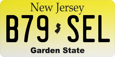 NJ license plate B79SEL
