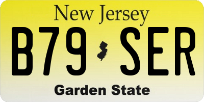 NJ license plate B79SER