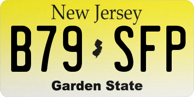 NJ license plate B79SFP