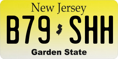 NJ license plate B79SHH
