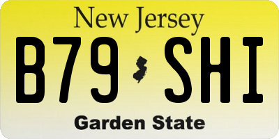 NJ license plate B79SHI