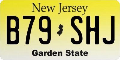 NJ license plate B79SHJ