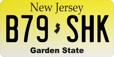 NJ license plate B79SHK