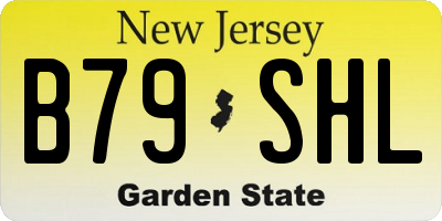 NJ license plate B79SHL
