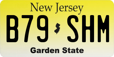 NJ license plate B79SHM