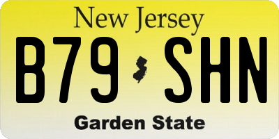 NJ license plate B79SHN