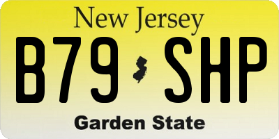 NJ license plate B79SHP