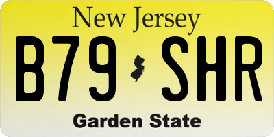 NJ license plate B79SHR