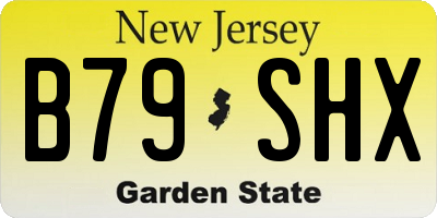 NJ license plate B79SHX