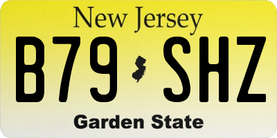 NJ license plate B79SHZ