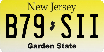NJ license plate B79SII
