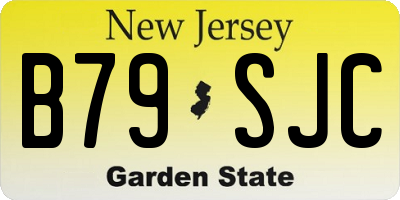 NJ license plate B79SJC