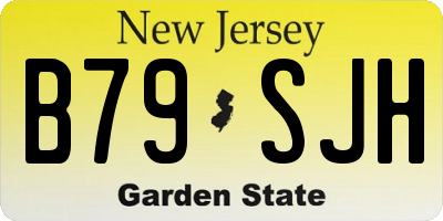 NJ license plate B79SJH