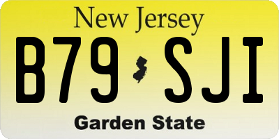 NJ license plate B79SJI