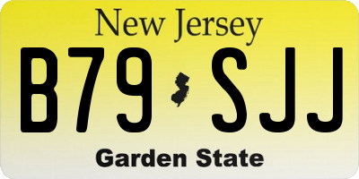 NJ license plate B79SJJ