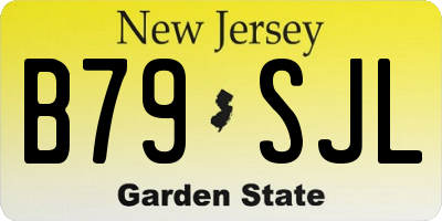NJ license plate B79SJL