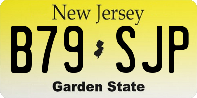 NJ license plate B79SJP