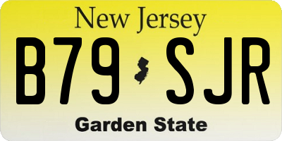 NJ license plate B79SJR