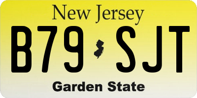 NJ license plate B79SJT
