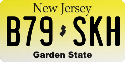 NJ license plate B79SKH