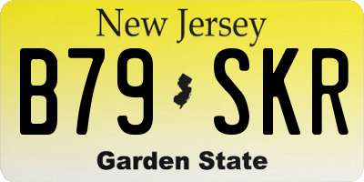 NJ license plate B79SKR