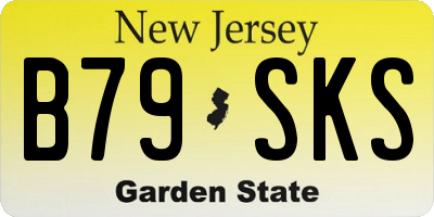 NJ license plate B79SKS