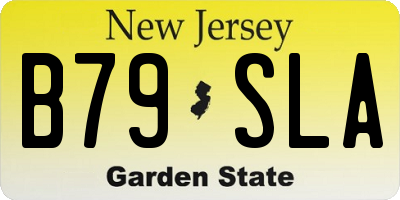 NJ license plate B79SLA