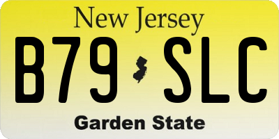 NJ license plate B79SLC