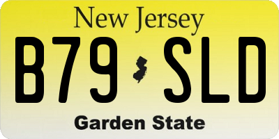NJ license plate B79SLD