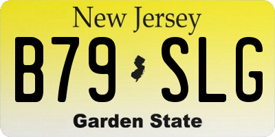 NJ license plate B79SLG