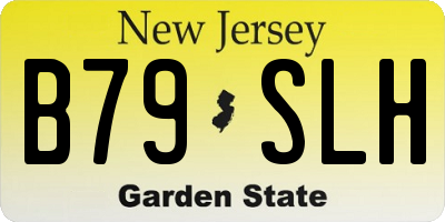 NJ license plate B79SLH