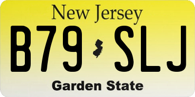 NJ license plate B79SLJ