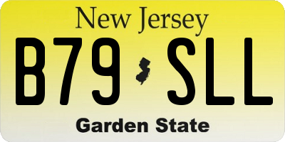 NJ license plate B79SLL